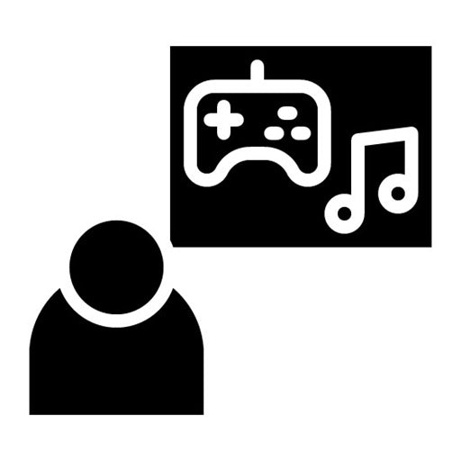Entertainment Glyph Icon