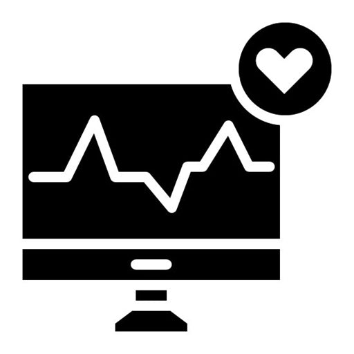Health Monitoring Glyph Icon
