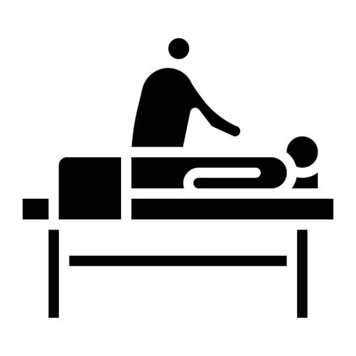 Massage Therapy Glyph Icon