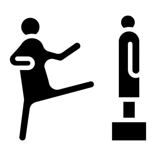 Martial Arts Glyph Icon