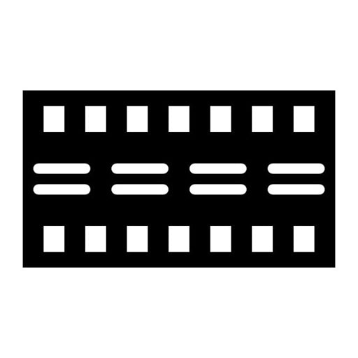 Road Movie Glyph Icon