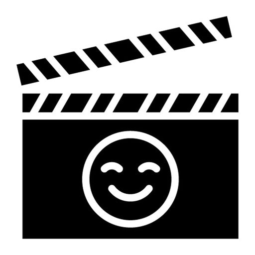 Romantic Comedy Glyph Icon