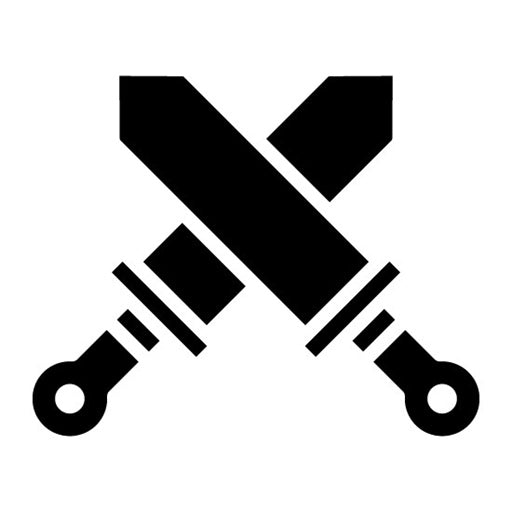 War Glyph Icon