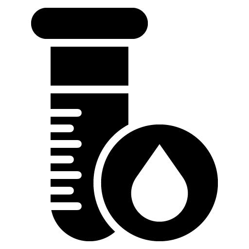 Blood Test Glyph Icon
