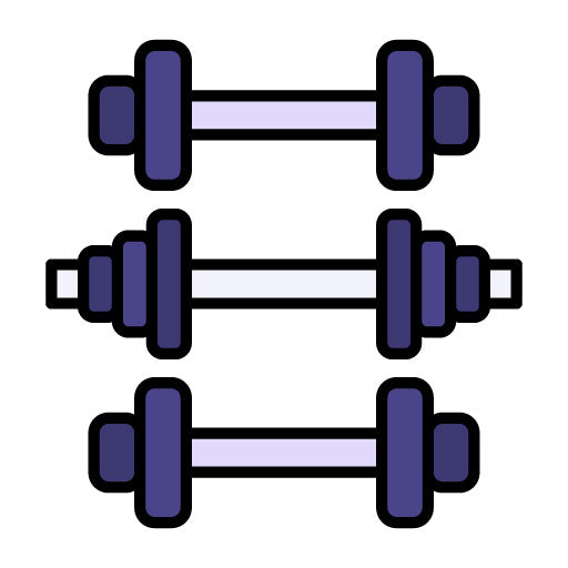 Gym Equipment Filled Icon