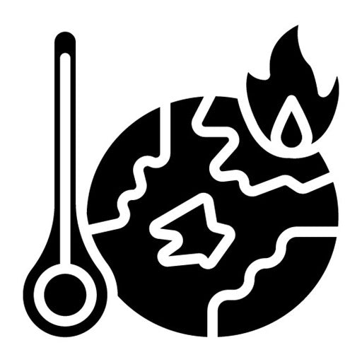 Climate Change Impact Glyph Icon
