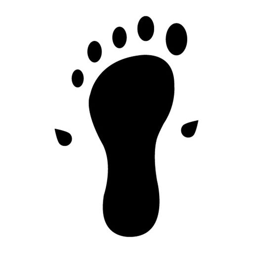 Water Footprint Glyph Icon