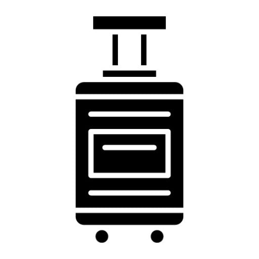 Travel Luggage Glyph Icon