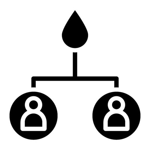 Water Rationing Glyph Icon