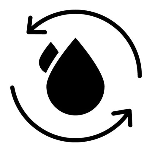 Water Recycling Glyph Icon