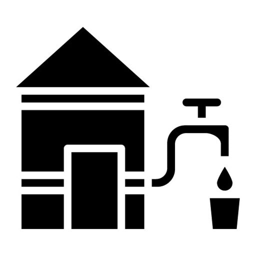 Water Supply Glyph Icon | Water Crisis