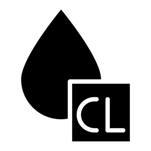 Chlorination Glyph Icon