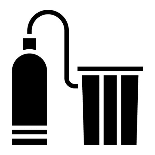 Water Softening Glyph Icon