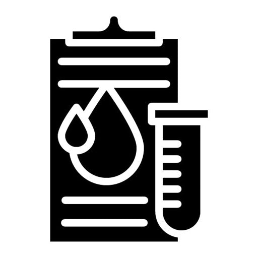 Water Testing Glyph Icon