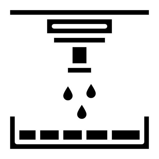 Binder Jetting Glyph Icon