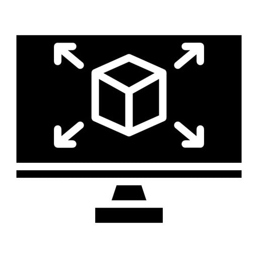 CAD Model Glyph Icon