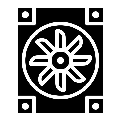 Cooling Fan Glyph Icon | Additive Maufacturing
