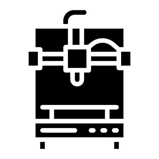 Dual Extrusion Glyph Icon