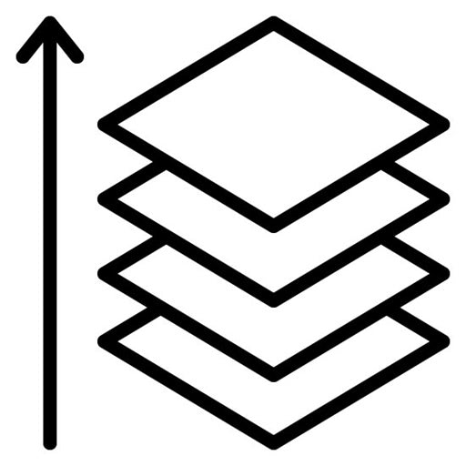 Layer Height Icon | Additive Maufacturing