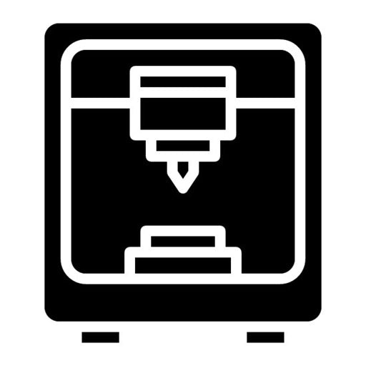 Metal Printing Glyph Icon