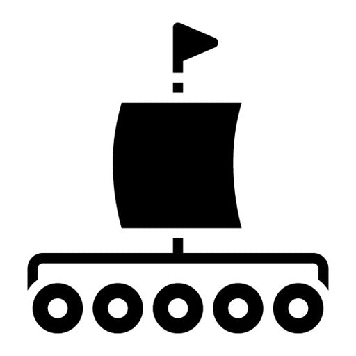 Raft Glyph Icon | Additive Maufacturing