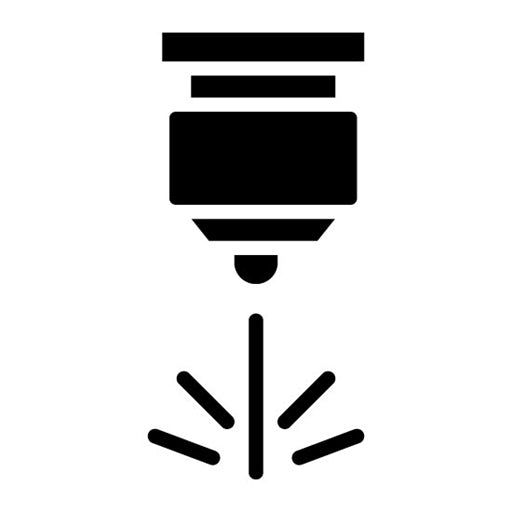 Selective Laser Sintering Glyph Icon
