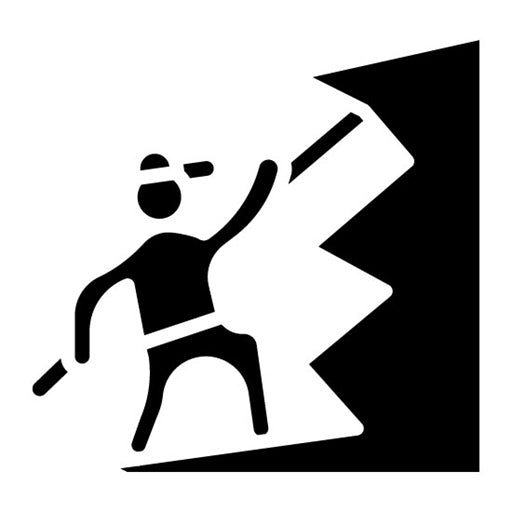 Climber Glyph Icon