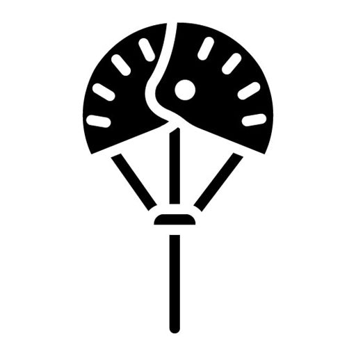 Climbing Cam Glyph Icon