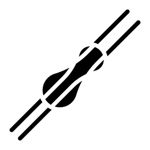 Climbing Knots Glyph Icon