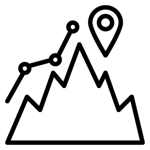 Climbing Map Icon