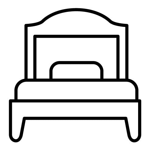 Single Bed Room Icon