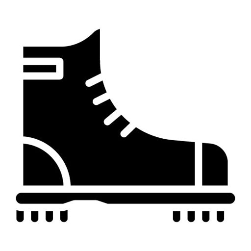 Mountaineering Boots Glyph Icon