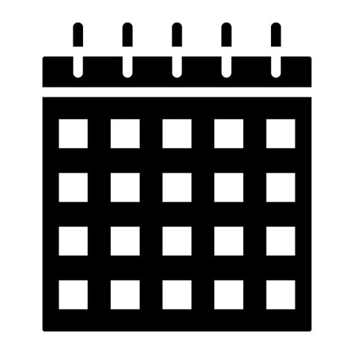 Calendar Glyph Icon | Job Fair