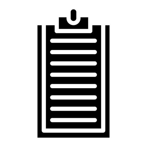 Clipboard Glyph Icon | Job Fair