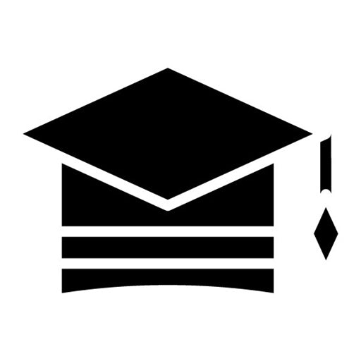 Graduation Cap Glyph Icon