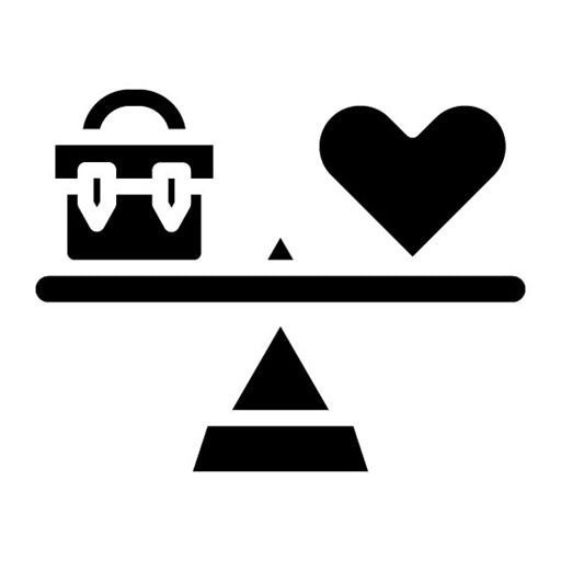 Work Life Balance Glyph Icon | Job Fair