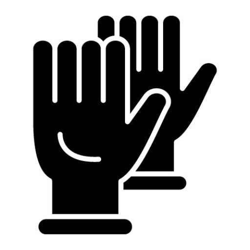 Gloves Glyph Icon | Chemistry