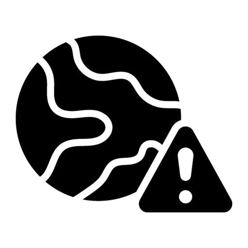Environmental Risks Glyph Icon