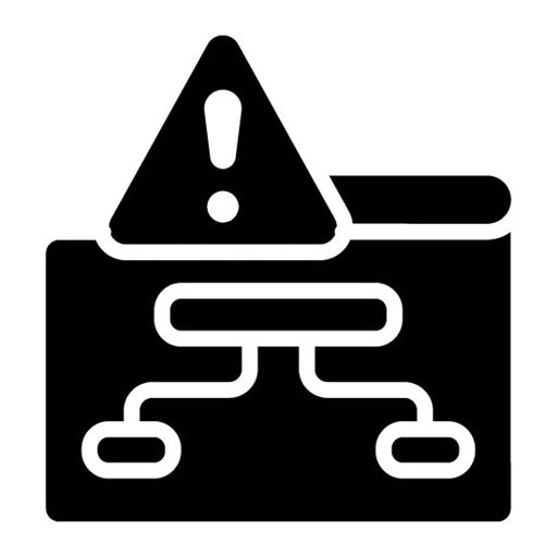 Project Failure Glyph Icon