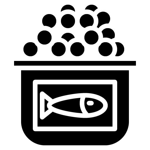 Caviar Glyph Icon