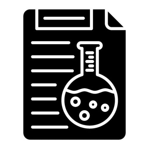 Lab Report Glyph Icon