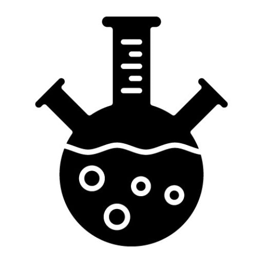 Three Neck Flask Glyph Icon