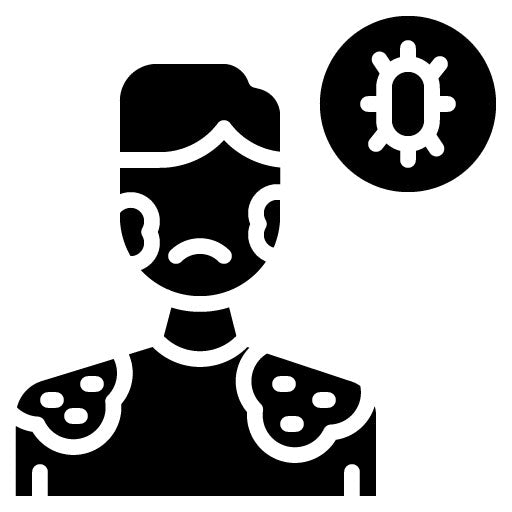 Allergy Glyph Icon | Sun Protection