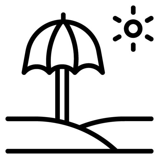 Beach Umbrella Icon | Sun Protection