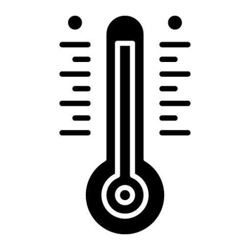 Thermometer Glyph Icon | Chemistry