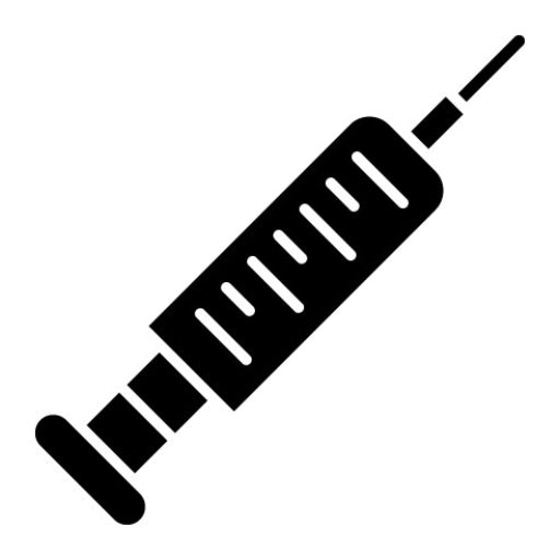 Syringe Glyph Icon | Chemistry