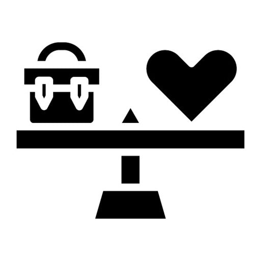 Work Life Balance Glyph Icon | Organization