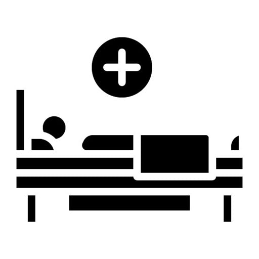 Bedridden Person Glyph Icon