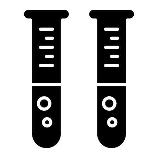 Test Tubes Glyph Icon
