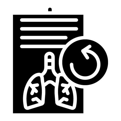 Recovery Glyph Icon | Tuberculosis